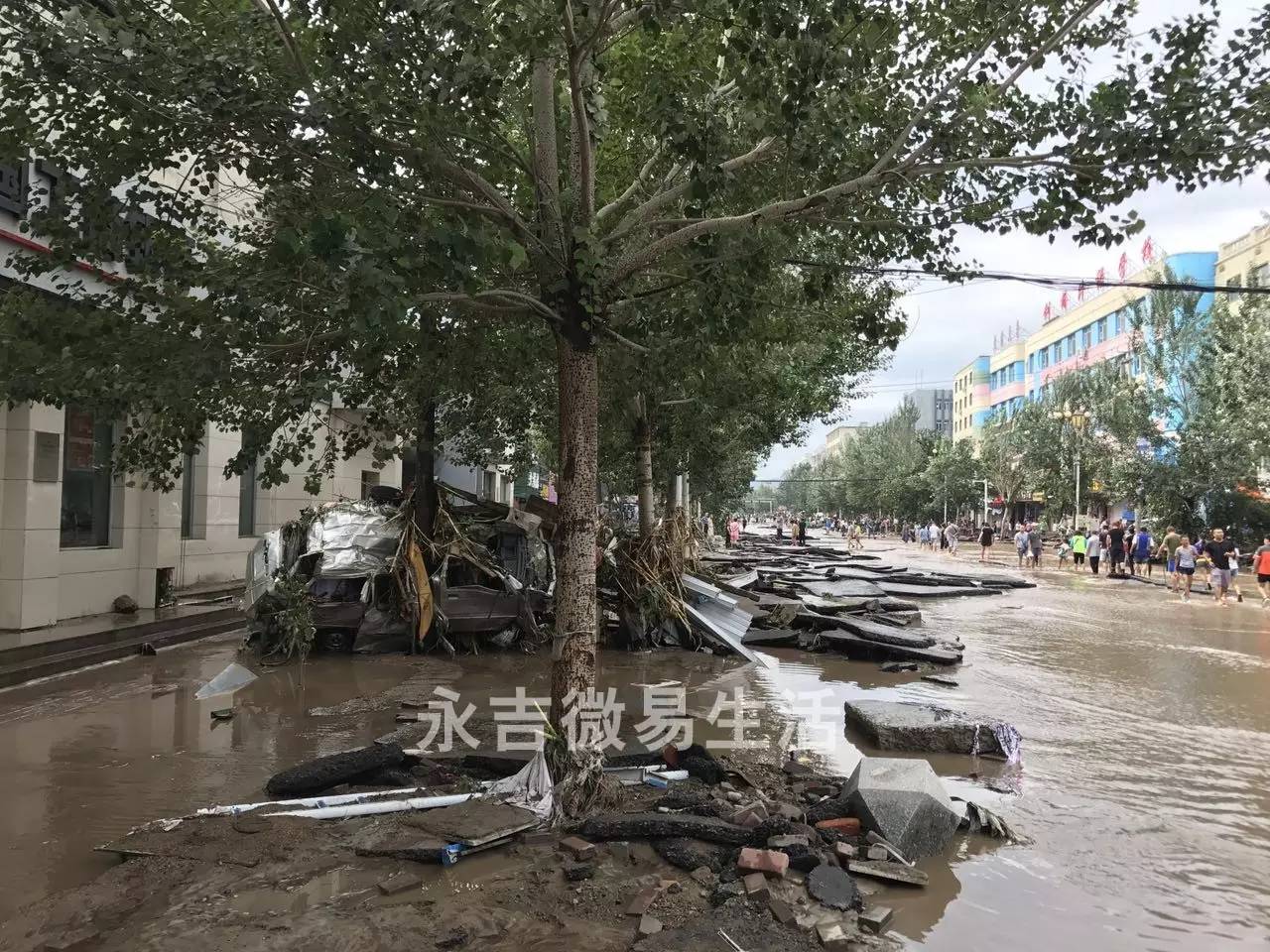 永吉口前大水最新情况及小巷风情探索