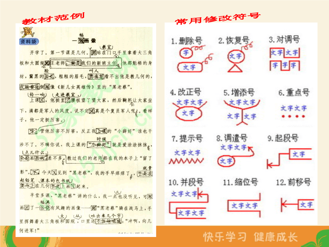 最新修改符号汇总总结