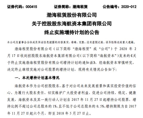 渤海最新公告信息更新，渤海公告最新动态